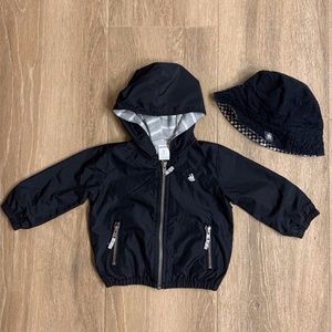 Carter's Windbreaker Jacket and Hat - 9 months